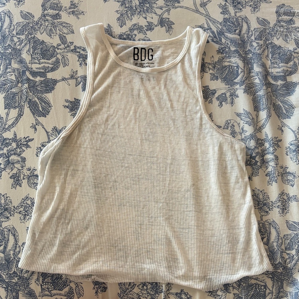 Urban Outfitters BDG Off-White Ribbed Tank Top